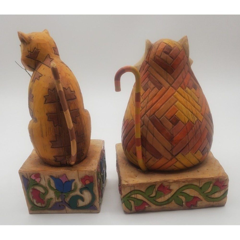 Vintage Jim Shore Heartwood Creek Cat Elijah 114422/ Jasper 114424‎ Ensco Figure - Picture 3 of 9